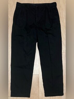Vintage Polo Ralph Lauren Andrew Double Pleated Chino Pants Black Men’s 38x30